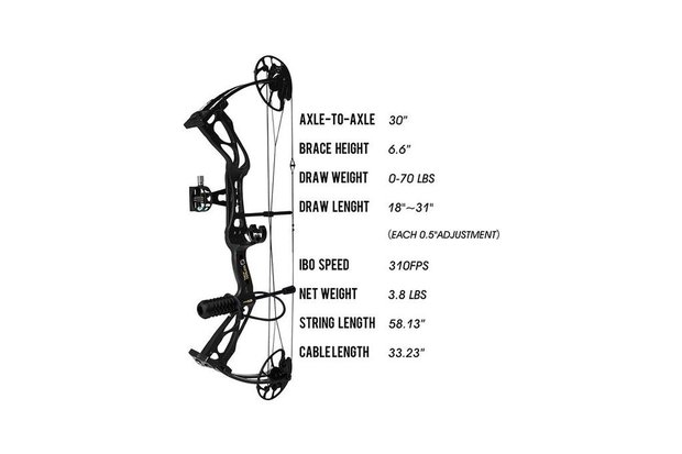 Sanlida Dragon X8 | 10-60LBS | 310FPS | Complete set!